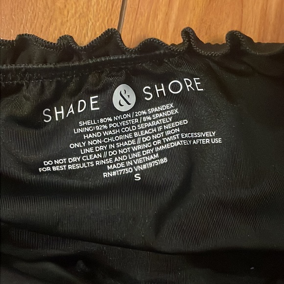 NWT Shade & Shore black cheeky butt suitbottoms size small - Picture 4 of 5